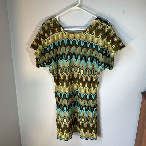 Vintage Rubber Ducky Productions Open Crochet Dress or Beach Coverup! Small. EUC - Picture 3 of 10